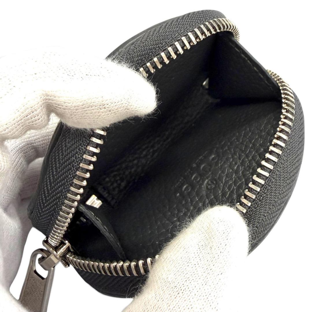 Excellent GUCCI GG Shadow Air Pods Holder, Earphone Case, Half-Moon Shape 800144