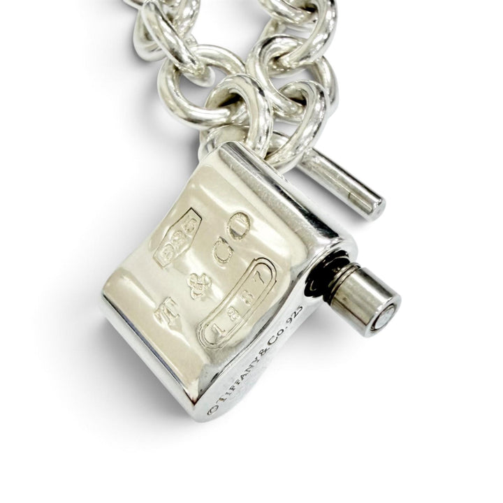 Great TIFFANY&Co. Necklace 1837 Rock Cadena Necklace choker Silver 925 Women
