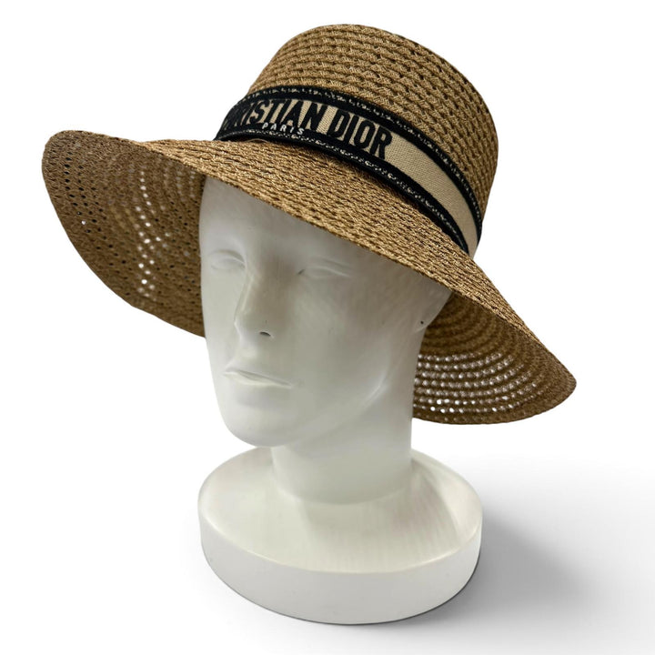 Great Christian Dior D-Bobby wide brim hat Current product with logo 57