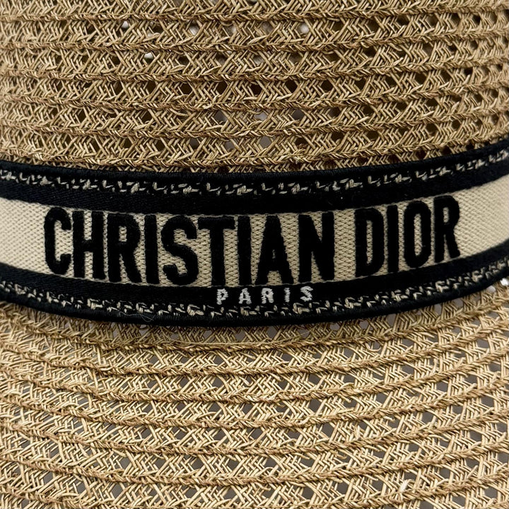 Great Christian Dior D-Bobby wide brim hat Current product with logo 57