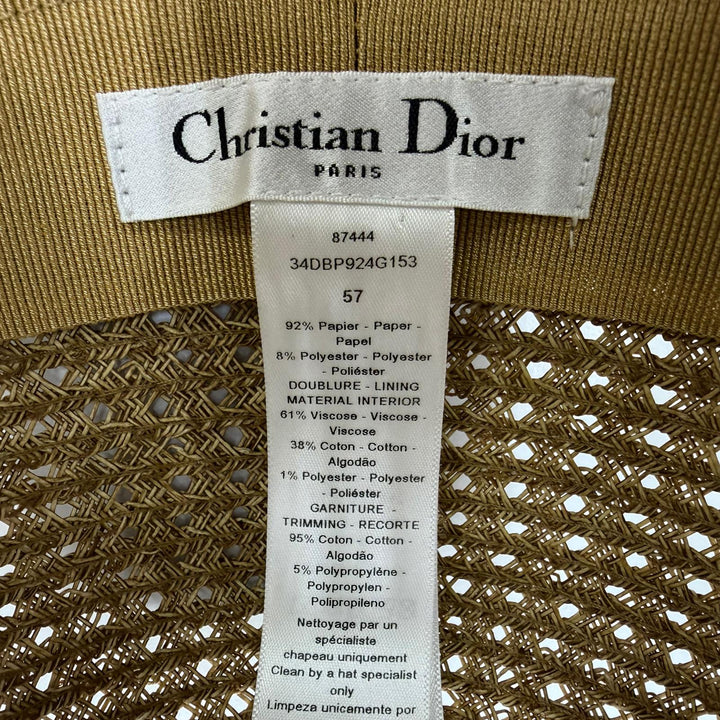 Great Christian Dior D-Bobby wide brim hat Current product with logo 57