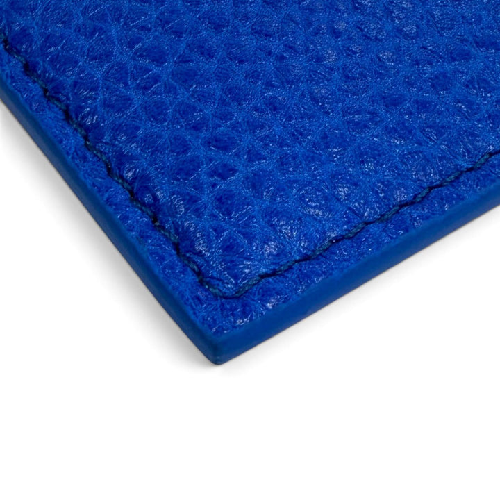 Excellent CELINE Card Case Logo-emblazoned leather card holder blue 10N763GTH