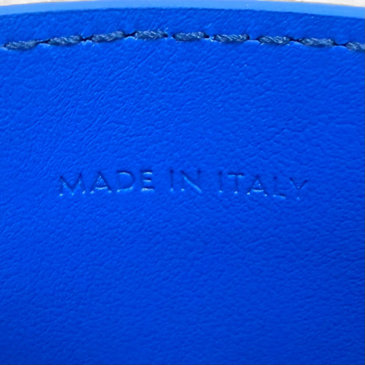 Excellent CELINE Card Case Logo-emblazoned leather card holder blue 10N763GTH