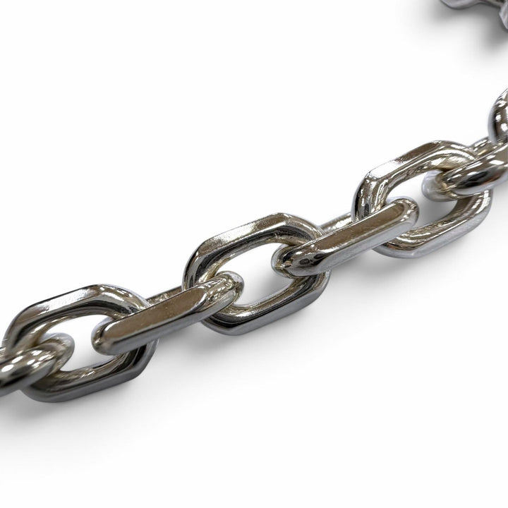 Great GUCCI Necklace Interlocking G Silver AG925 mens 759703