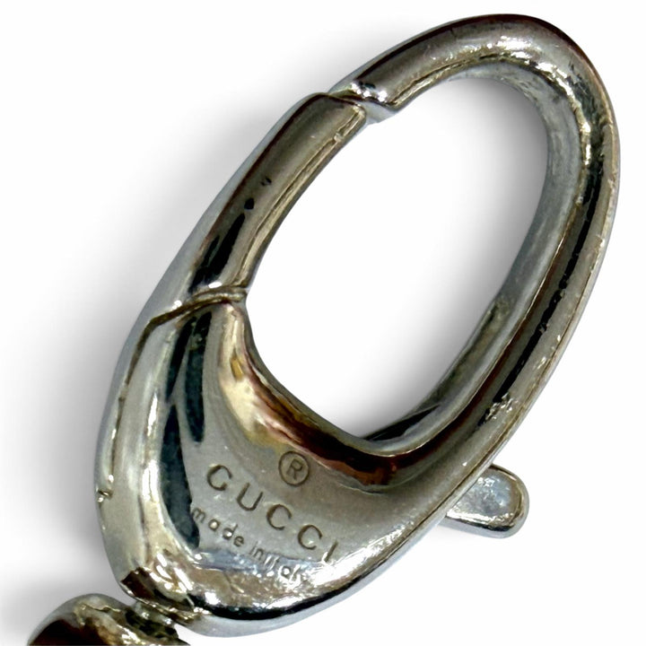 Great GUCCI Necklace Interlocking G Silver AG925 mens 759703