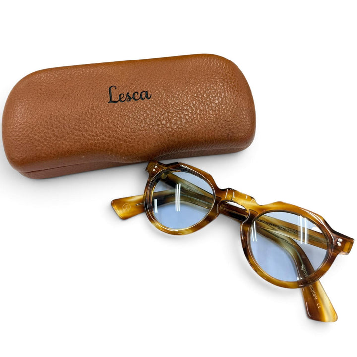Great Lesca Lunetier Glasses CROWN PANTO 0.3"" LIMITED EDITION, made with