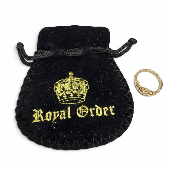Great Royal Order Ring ring MARIE CROWN BAND WITH DIAMOND crown Gold 18K