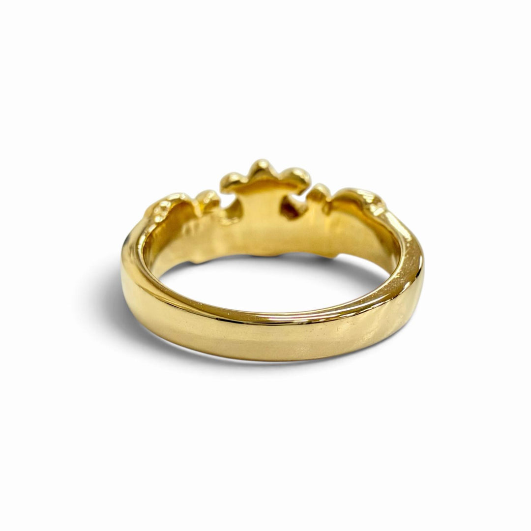 Great Royal Order Ring ring MARIE CROWN BAND WITH DIAMOND crown Gold 18K