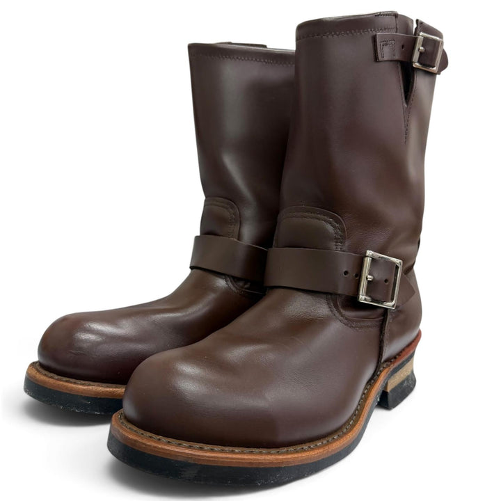 Excellent RED WING boots Steel Toe Engineer Boots Chocolate Chrome