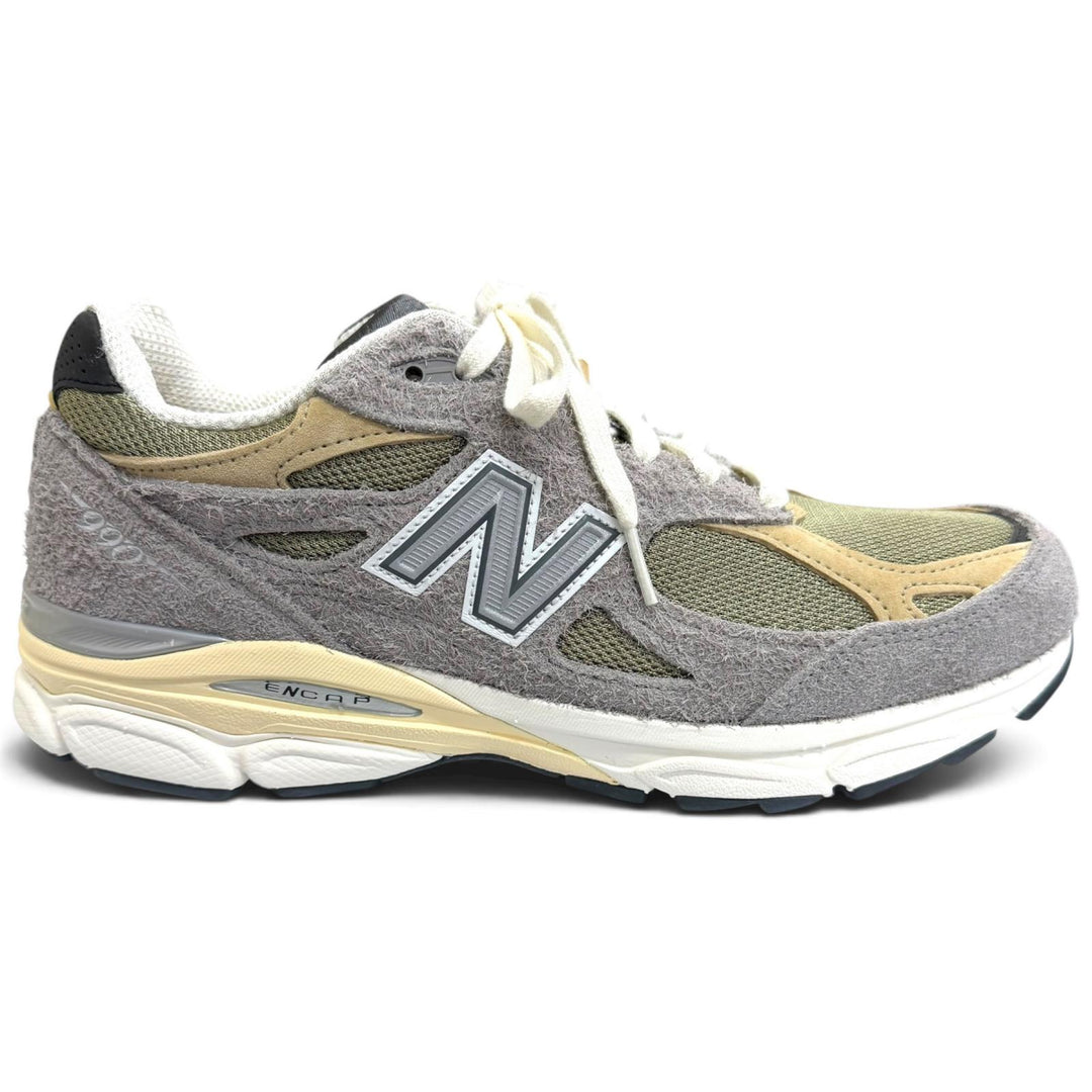 Pristine NEW BALANCE Low cut sneakers Different material switching gray mesh