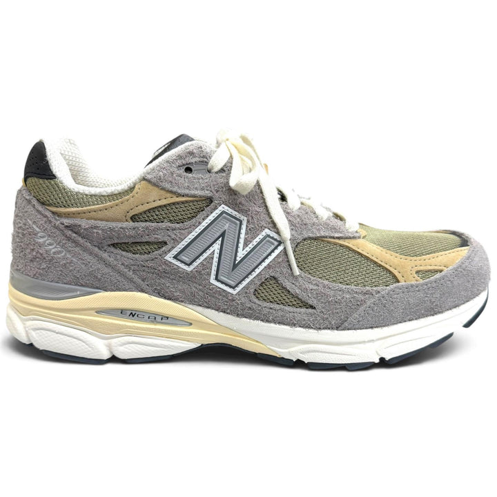 Pristine NEW BALANCE Low cut sneakers Different material switching gray mesh