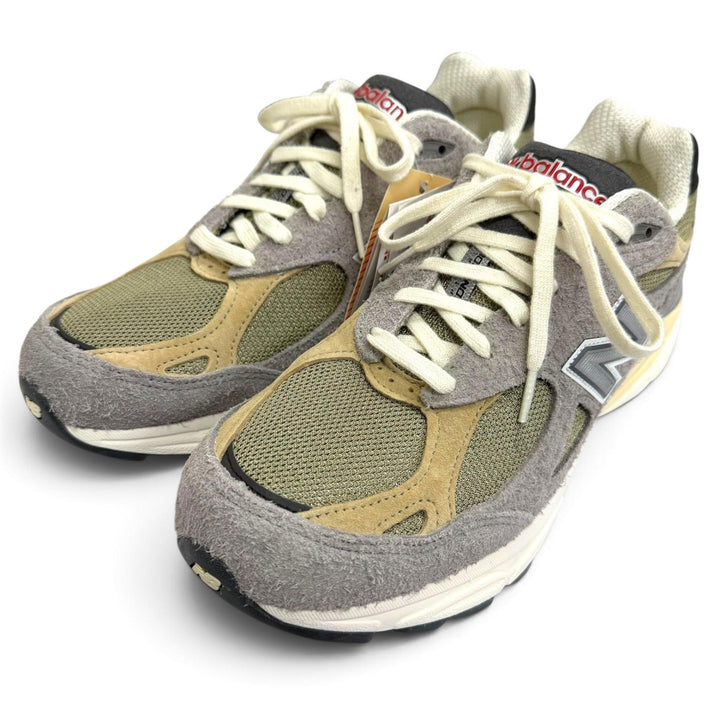 Pristine NEW BALANCE Low cut sneakers Different material switching gray mesh