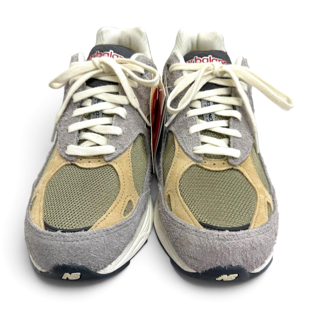 Pristine NEW BALANCE Low cut sneakers Different material switching gray mesh