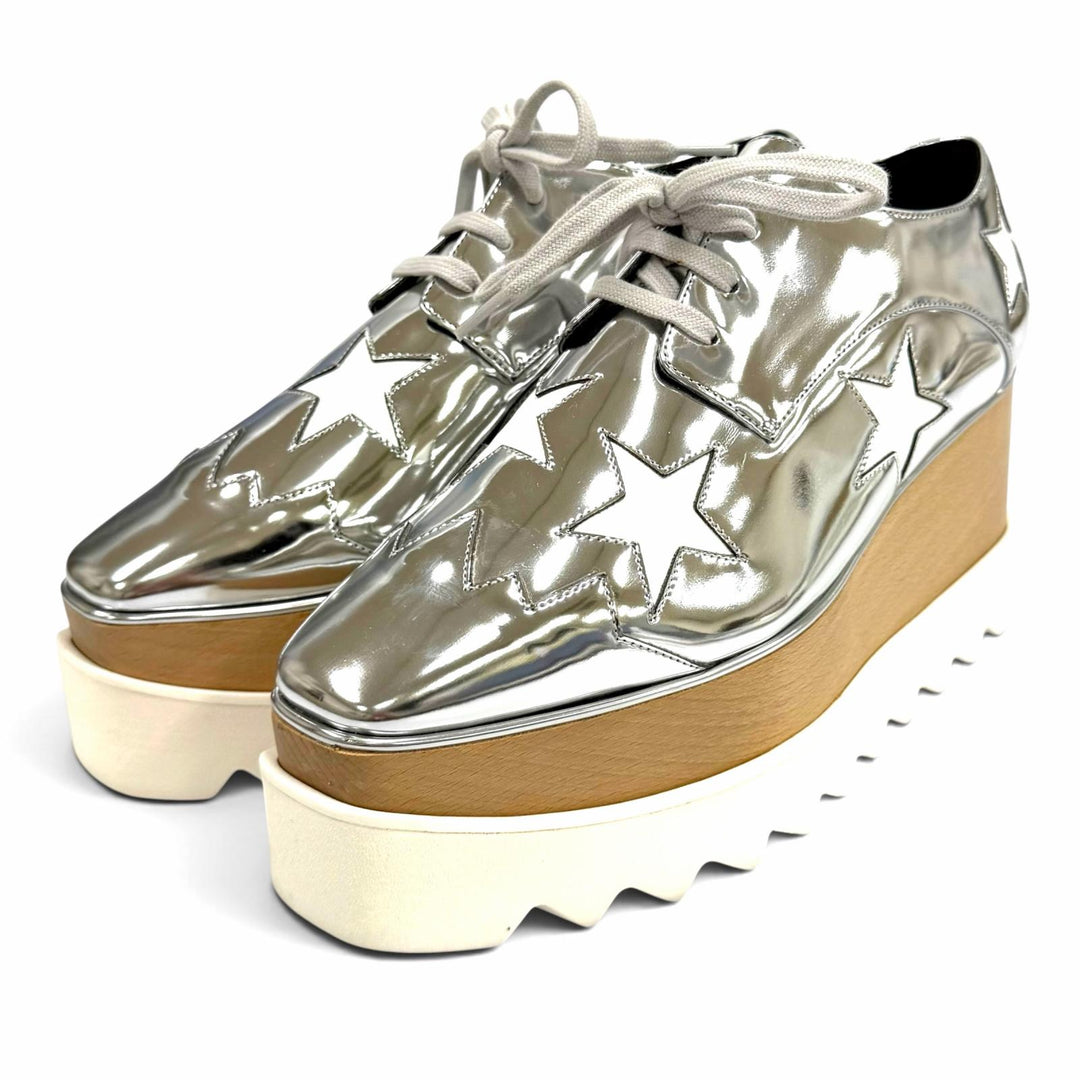 Excellent Stella McCartney sneakers Ellis star Lace-up platform shoes 36 363998
