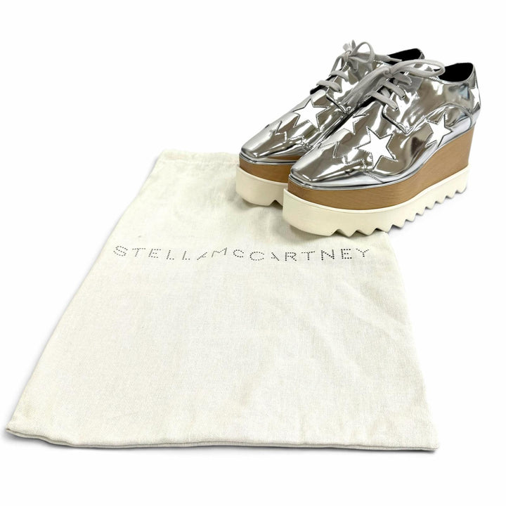 Excellent Stella McCartney sneakers Ellis star Lace-up platform shoes 36 363998