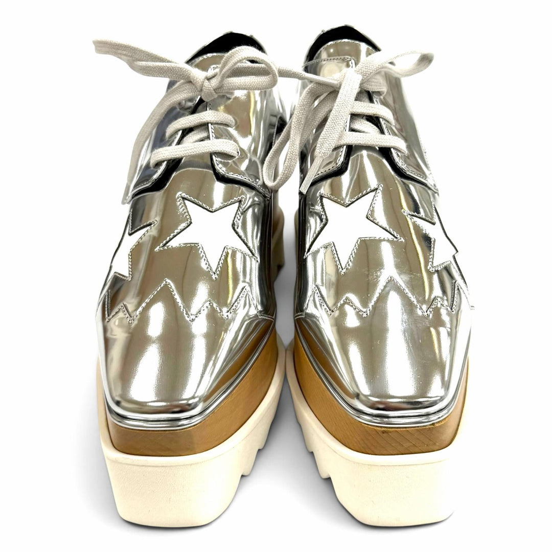 Excellent Stella McCartney sneakers Ellis star Lace-up platform shoes 36 363998