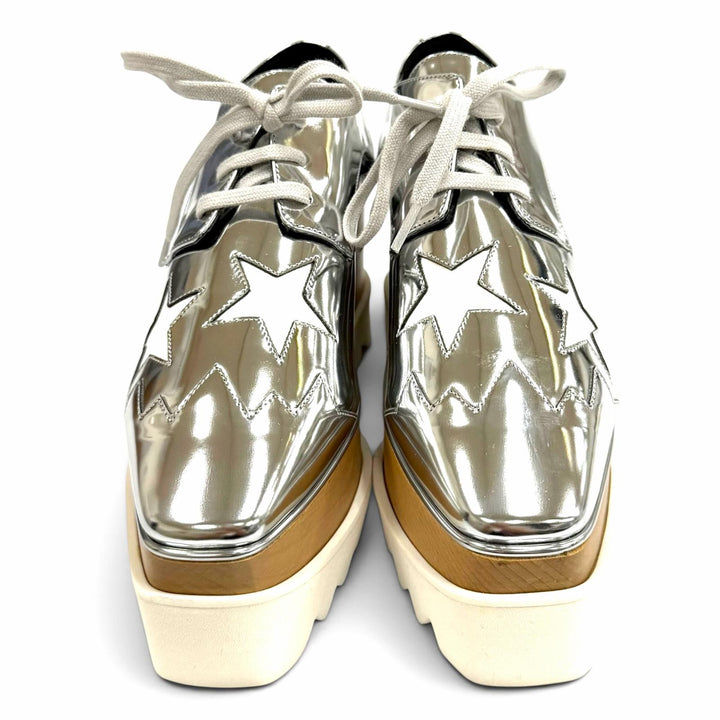Excellent Stella McCartney sneakers Ellis star Lace-up platform shoes 36 363998
