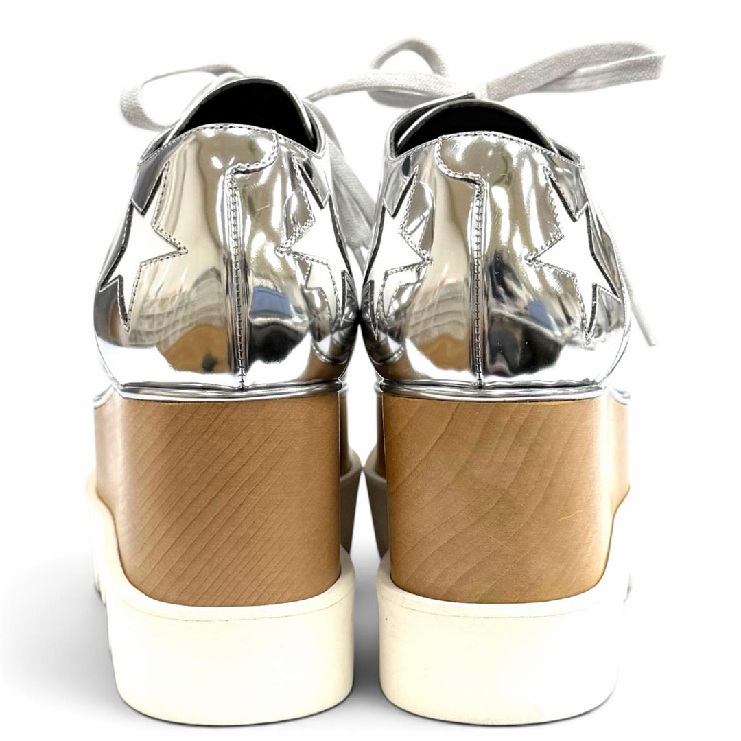 Excellent Stella McCartney sneakers Ellis star Lace-up platform shoes 36 363998
