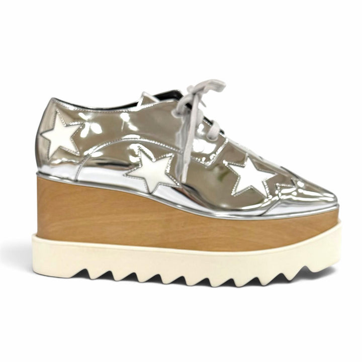 Excellent Stella McCartney sneakers Ellis star Lace-up platform shoes 36 363998