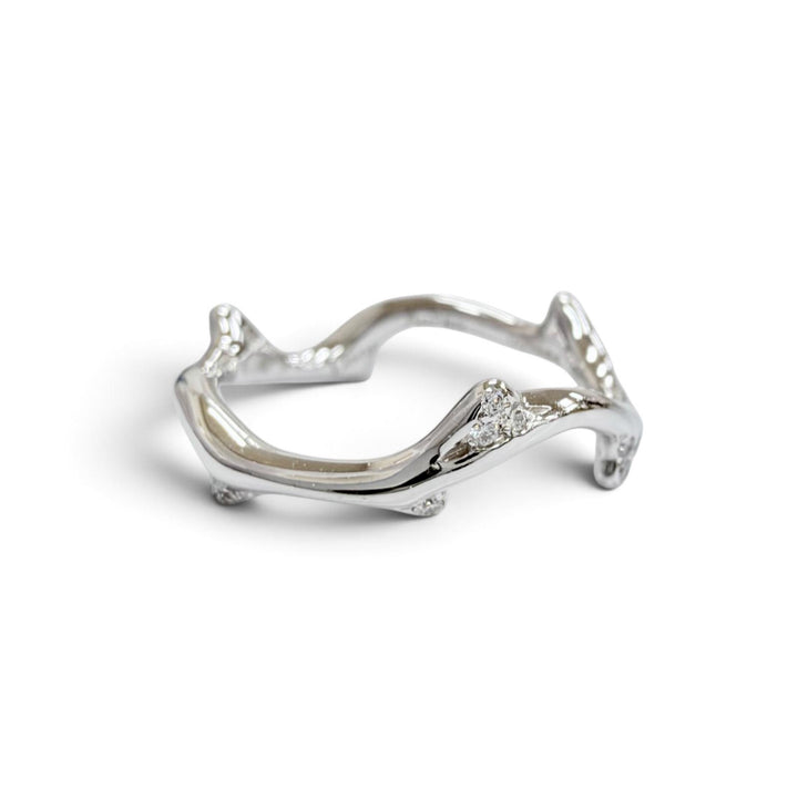 Very Good DIOR Ring ring Bois de Rose Diamond Ring 750(WG) 51 003444 JBDR95005