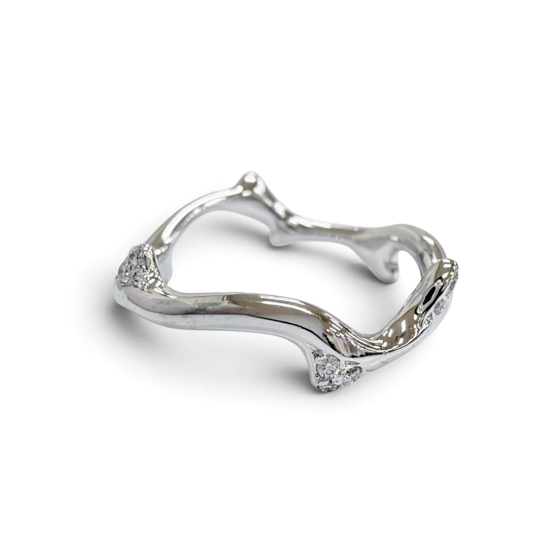 Very Good DIOR Ring ring Bois de Rose Diamond Ring 750(WG) 51 003444 JBDR95005