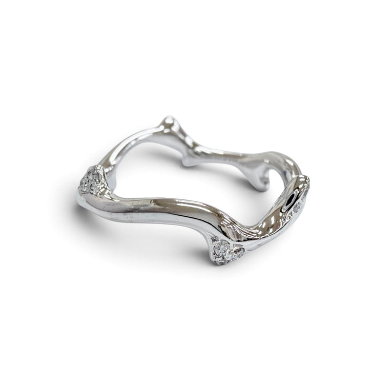 Very Good DIOR Ring ring Bois de Rose Diamond Ring 750(WG) 51 003444 JBDR95005