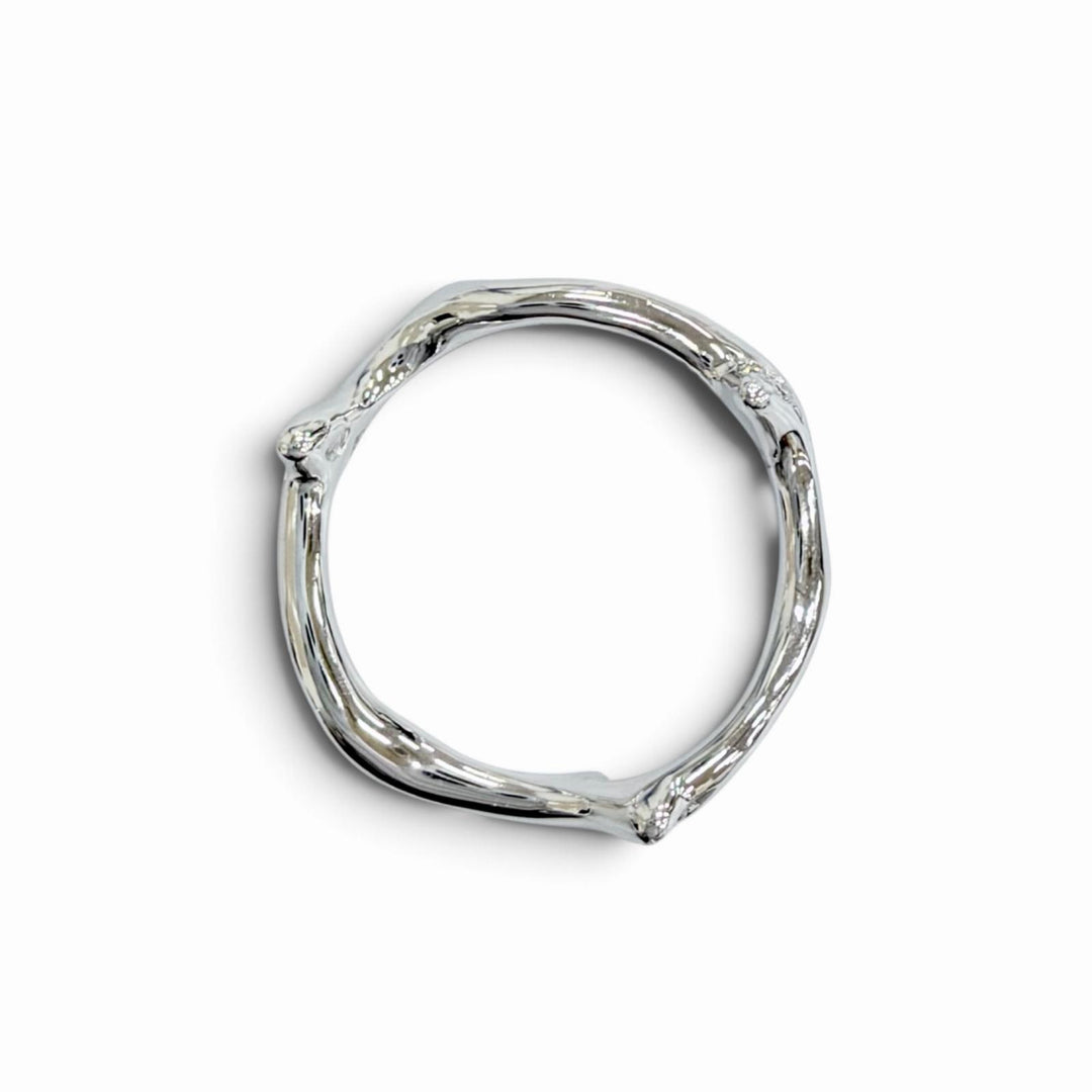 Very Good DIOR Ring ring Bois de Rose Diamond Ring 750(WG) 51 003444 JBDR95005