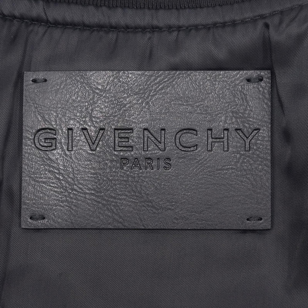 Excellent GIVENCHY Jacket Schematics Printed Blouson Bomber Jacket black Nylon