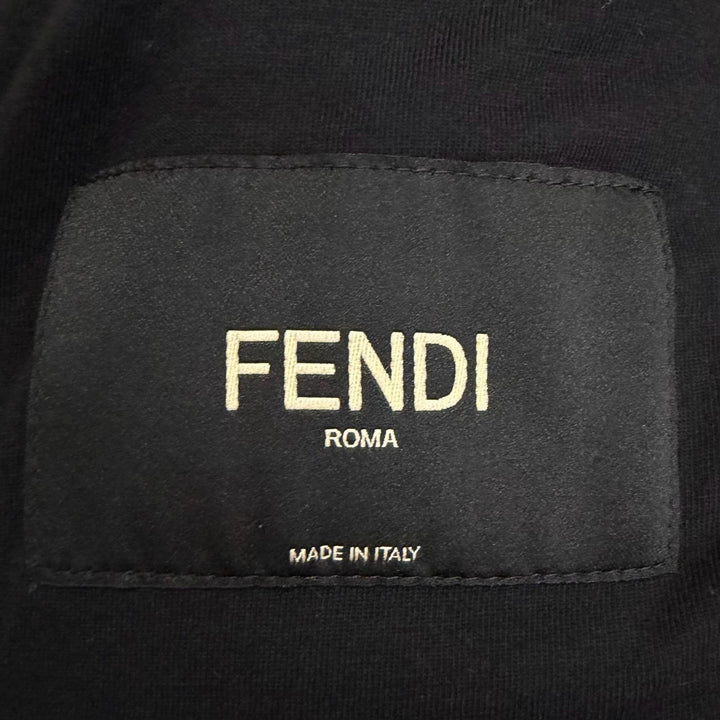 Excellent FENDI Blouson Bonded fabric bomber jacket with back logo