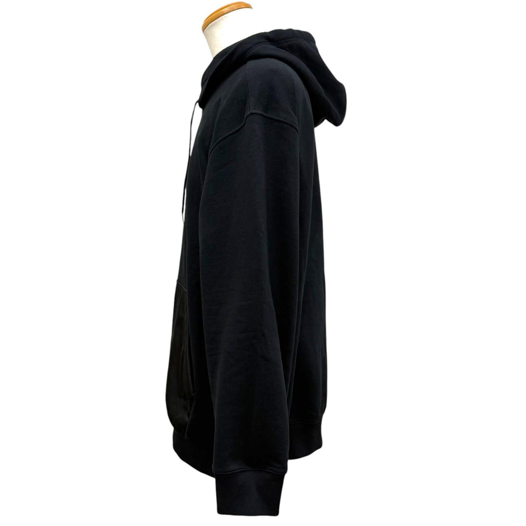 Great PRADA hoodie Re-Nylon Triangle Logo Pullover black Recycled nylon