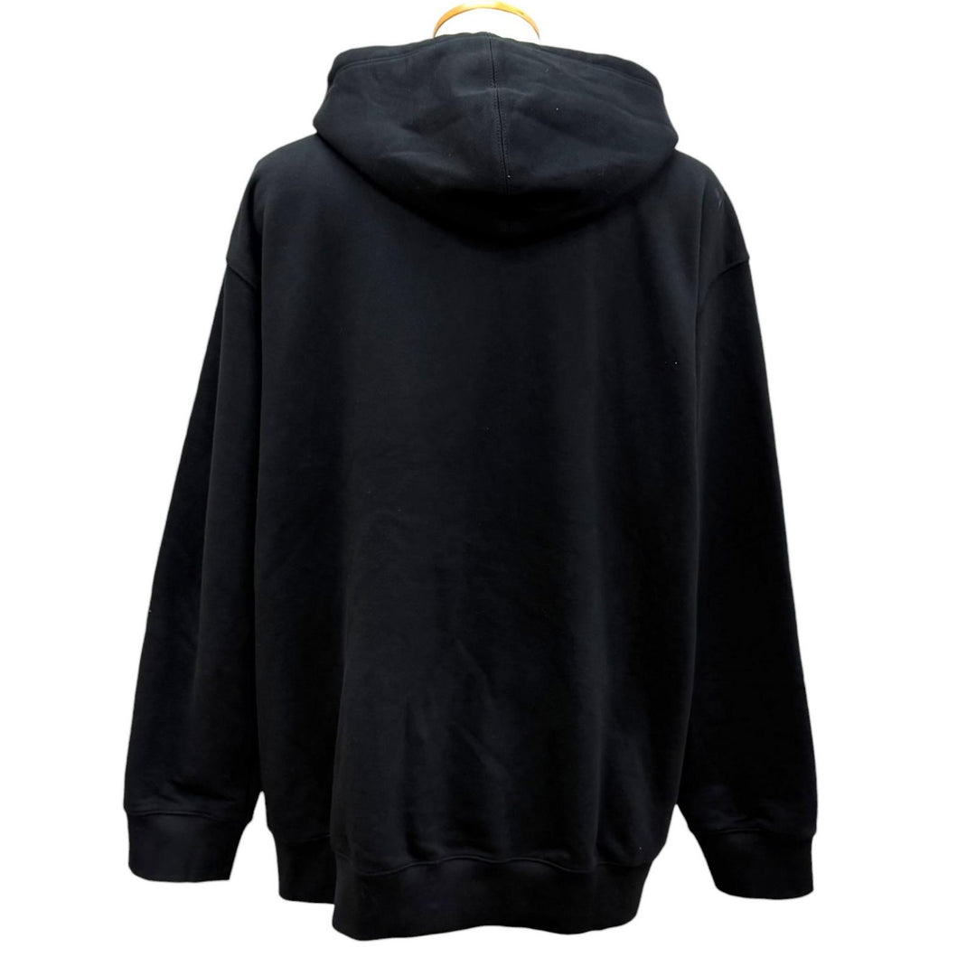 Great PRADA hoodie Re-Nylon Triangle Logo Pullover black Recycled nylon