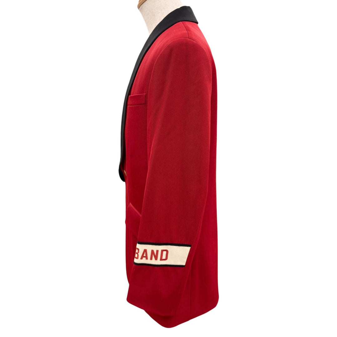 Excellent GUCCI tailored jacket Colorblock single-breasted Red wool 568655