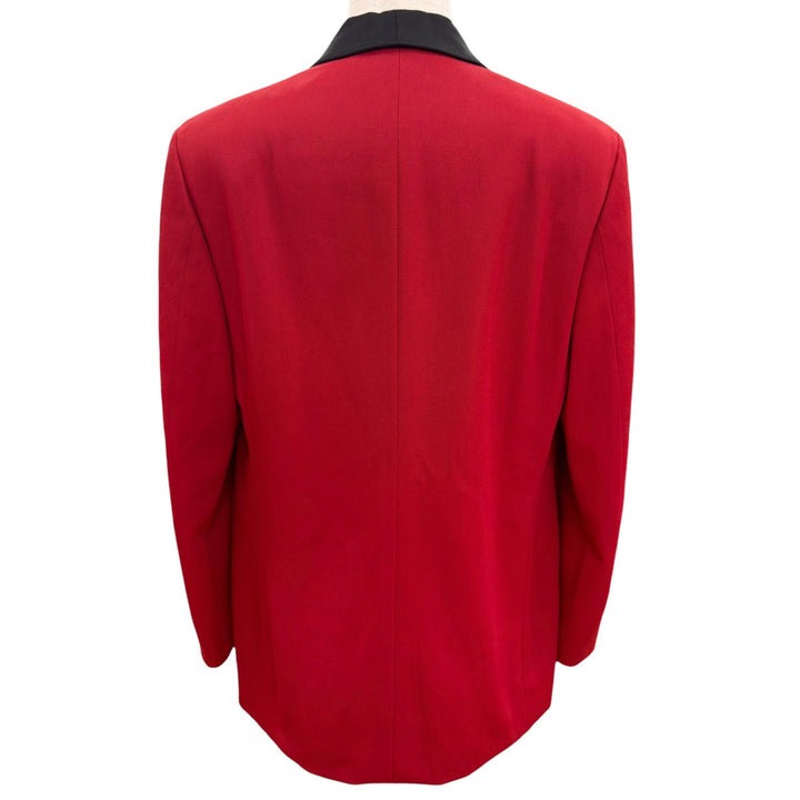 Excellent GUCCI tailored jacket Colorblock single-breasted Red wool 568655