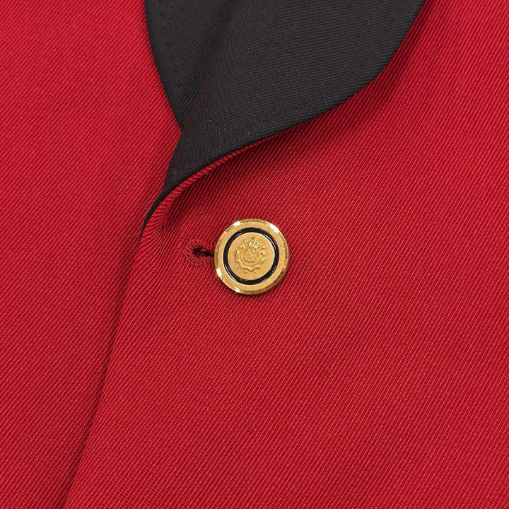 Excellent GUCCI tailored jacket Colorblock single-breasted Red wool 568655
