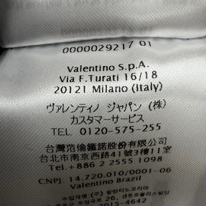Great VALENTINO coat V logo, gold buttons, double-breasted jacket Navy 38
