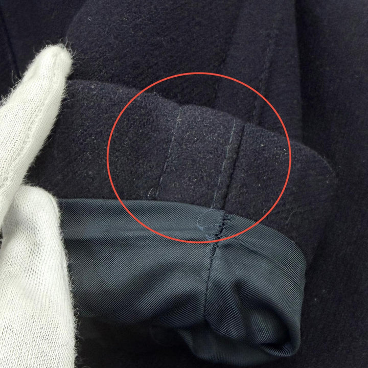 Great VALENTINO coat V logo, gold buttons, double-breasted jacket Navy 38