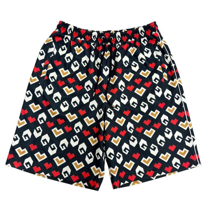 Excellent GUCCI Pants Square G Heart Print All-Over Pattern Technical Jersey