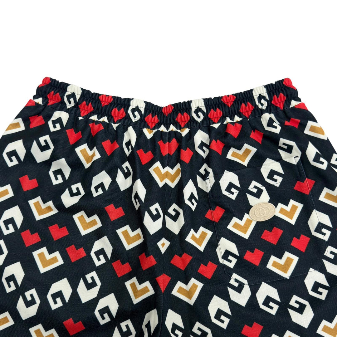 Excellent GUCCI Pants Square G Heart Print All-Over Pattern Technical Jersey