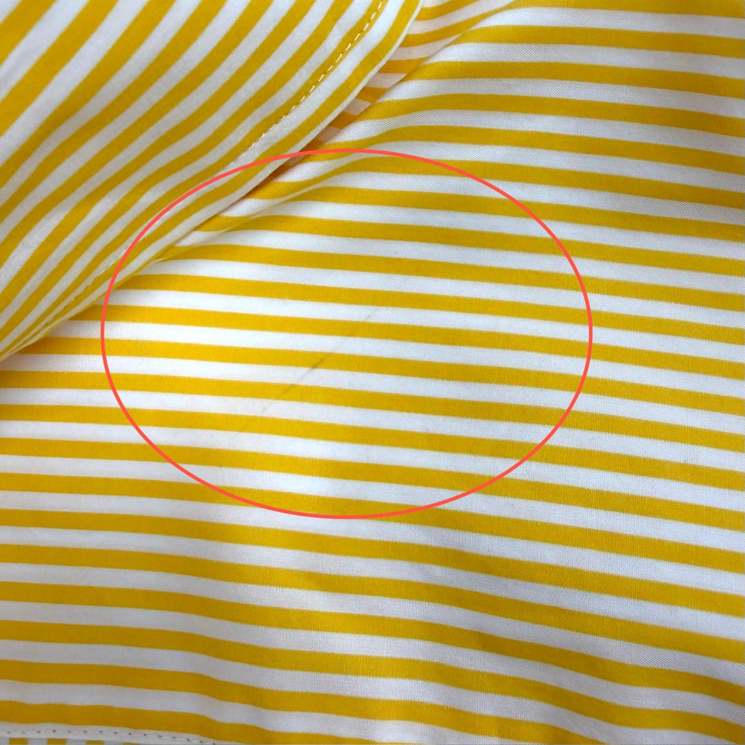 Excellent BALENCIAGA Long sleeve shirt Back logo stripe yellow cotton 34 622050