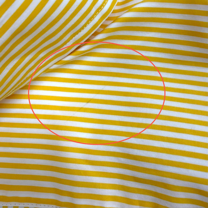 Excellent BALENCIAGA Long sleeve shirt Back logo stripe yellow cotton 34 622050
