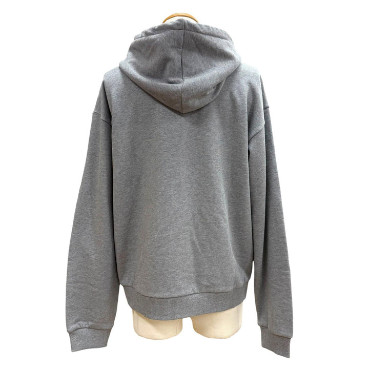 Pristine CELINE hoodie Logo pullover gray cotton mens M RY032510Z
