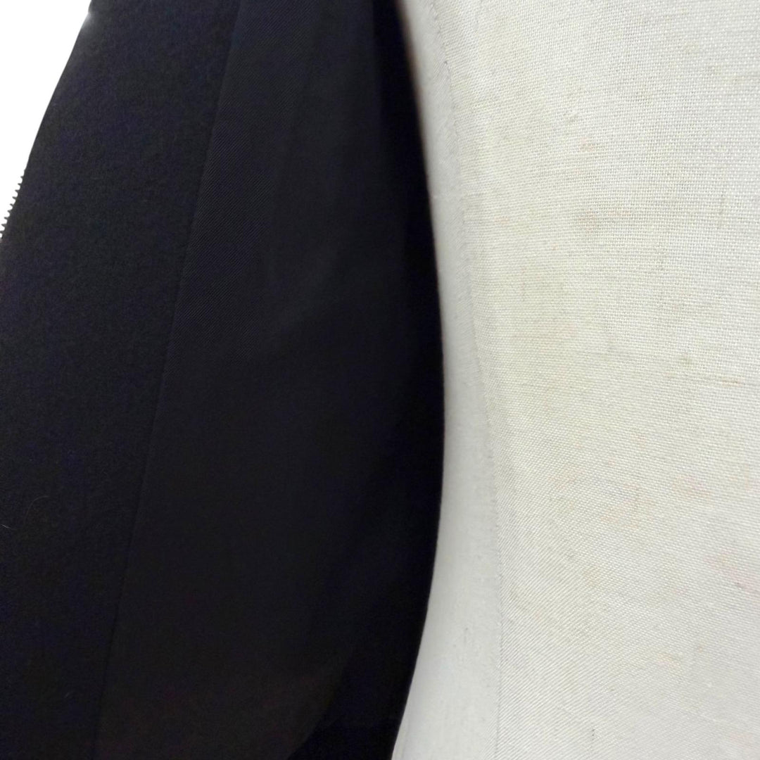 Great GUCCI Bomber jacket double zip-up blouson black wool mens 44 326100