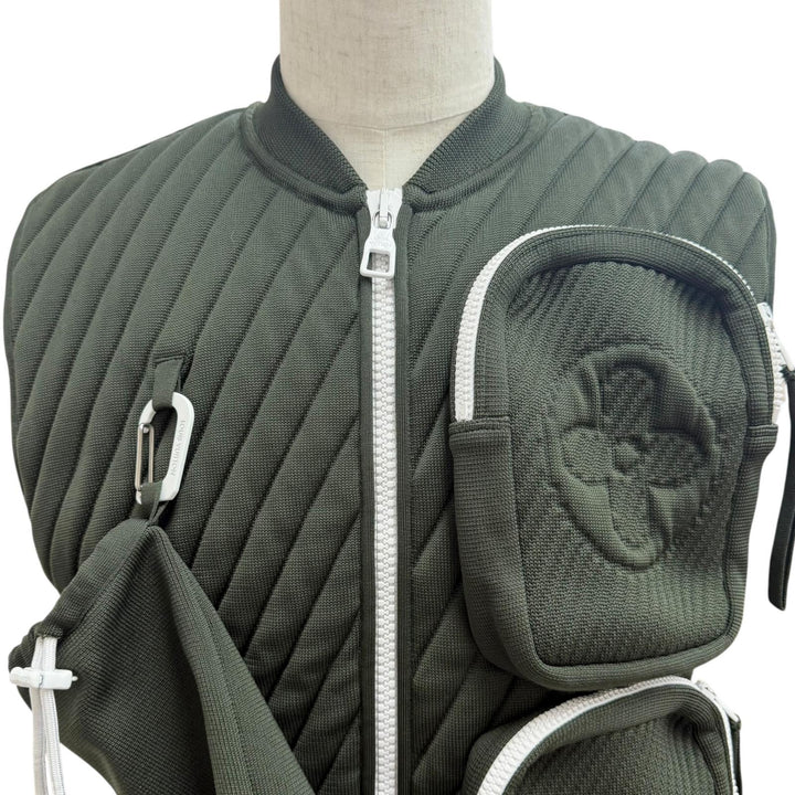 Excellent LOUIS VUITTON Best Back logo, monogram, military, utility. khaki