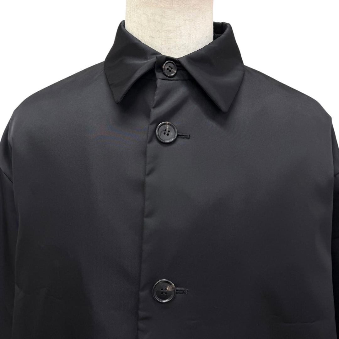 Excellent PRADA coat Re-Nylon Triangle Logo Pouch Included black