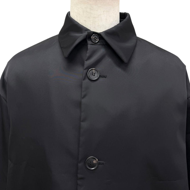 Excellent PRADA coat Re-Nylon Triangle Logo Pouch Included black