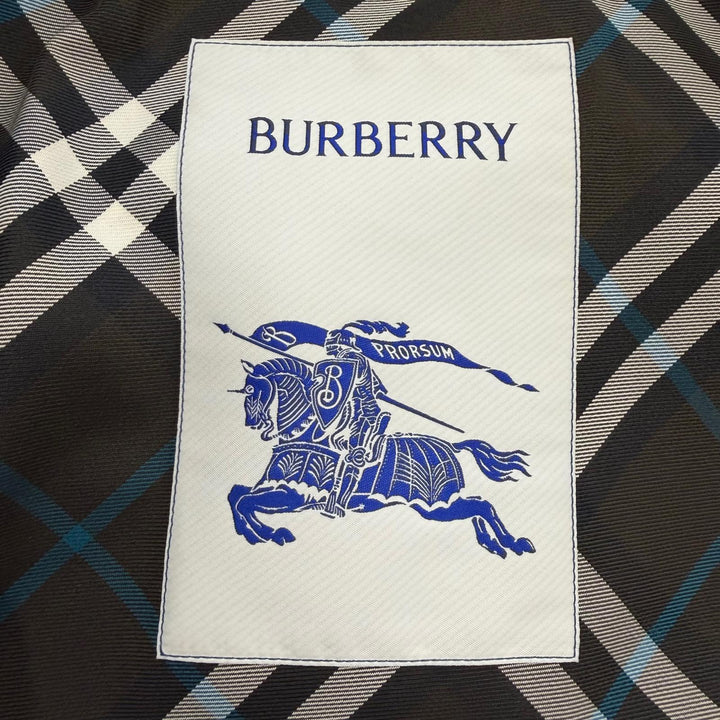 Excellent BURBERRY coat Check Pattern green polyester mens 44 8091845