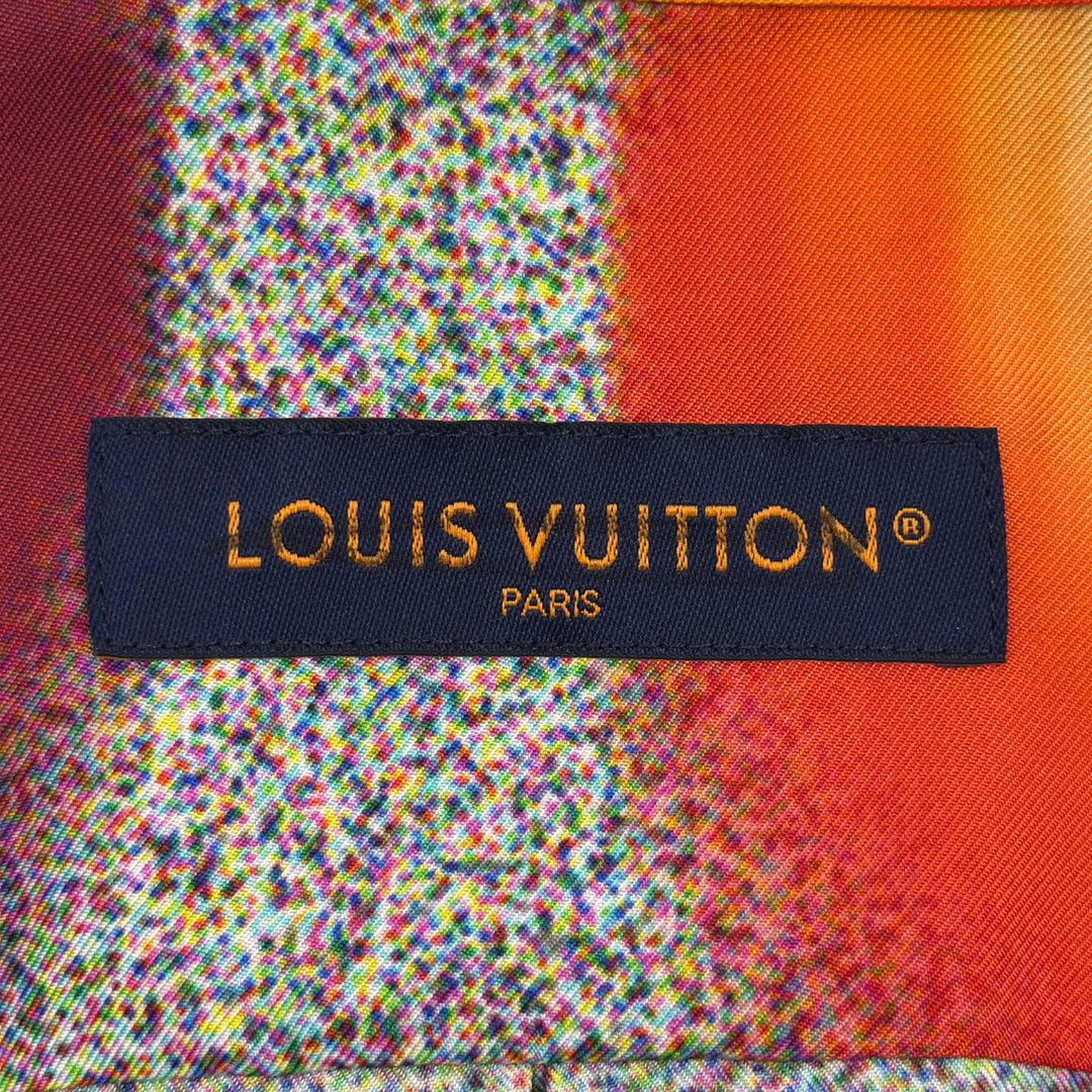 Excellent LOUIS VUITTON Long sleeve shirt Logo button FANTASTIC IMAGINATION XL