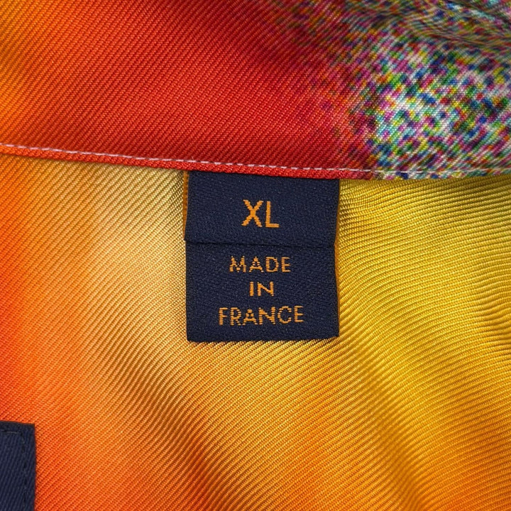 Excellent LOUIS VUITTON Long sleeve shirt Logo button FANTASTIC IMAGINATION XL
