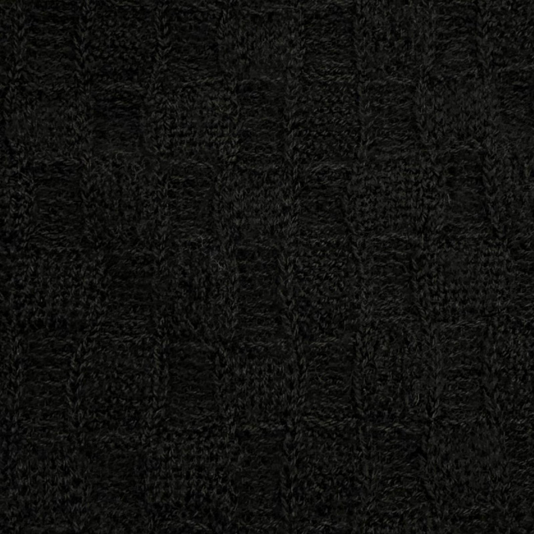 Excellent CHANEL knit black cashmere Women 34 P59203K07755