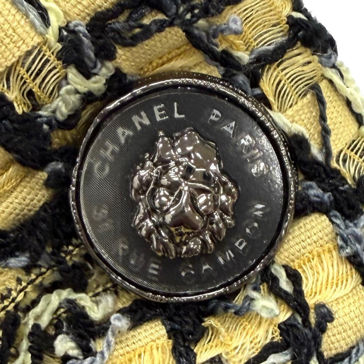 Excellent CHANEL Shorts Lion Button Tweed Pleated polyester 38 22P P72386V63580